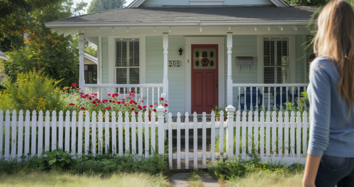 first time home buyer white picket fence